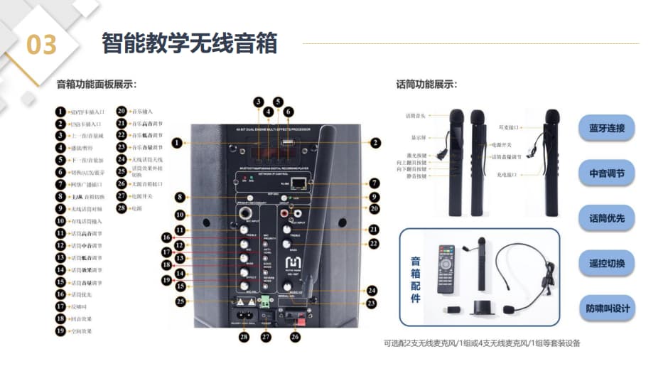 智能教學(xué)無(wú)線音箱按鈕